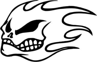 No Fear Skull Vinyl Decal Sticker- 6" Wide
